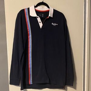 Pepe Jeans Men's Polo with Red and Blue Accents Red Bull racing
